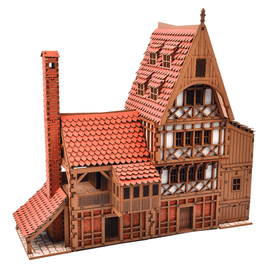 Guild House – Medieval Guild house – 28mm Scale Model Kit - Medieval European