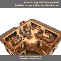 Town House Bundle - 28mm Scale Model Kit - Model Building - 3D Puzzle - Tabletop Gaming