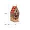 I BUILT IT - Creaky Timbers - Pro Texture - dimensions view - Medieval Row House - 28mm scale miniature - miniature terrain kit - 3D puzzle - DIY - MDF terrain kit - I BUILT IT Miniatures - wooden puzzle - model kit