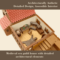 Guild House – Medieval Guild house – 28mm Scale Model Kit - Medieval European