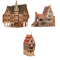 Town House Bundle - 28mm Scale Model Kit - Model Building - 3D Puzzle - Tabletop Gaming