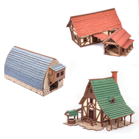 Village Bundle - Medieval European - 28mm Scale models - Snap fit Model kits - Pre Painted Kits