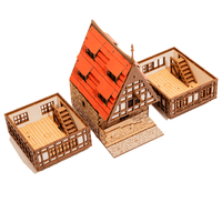 Town House Bundle - 28mm Scale Model Kit - Model Building - 3D Puzzle - Tabletop Gaming